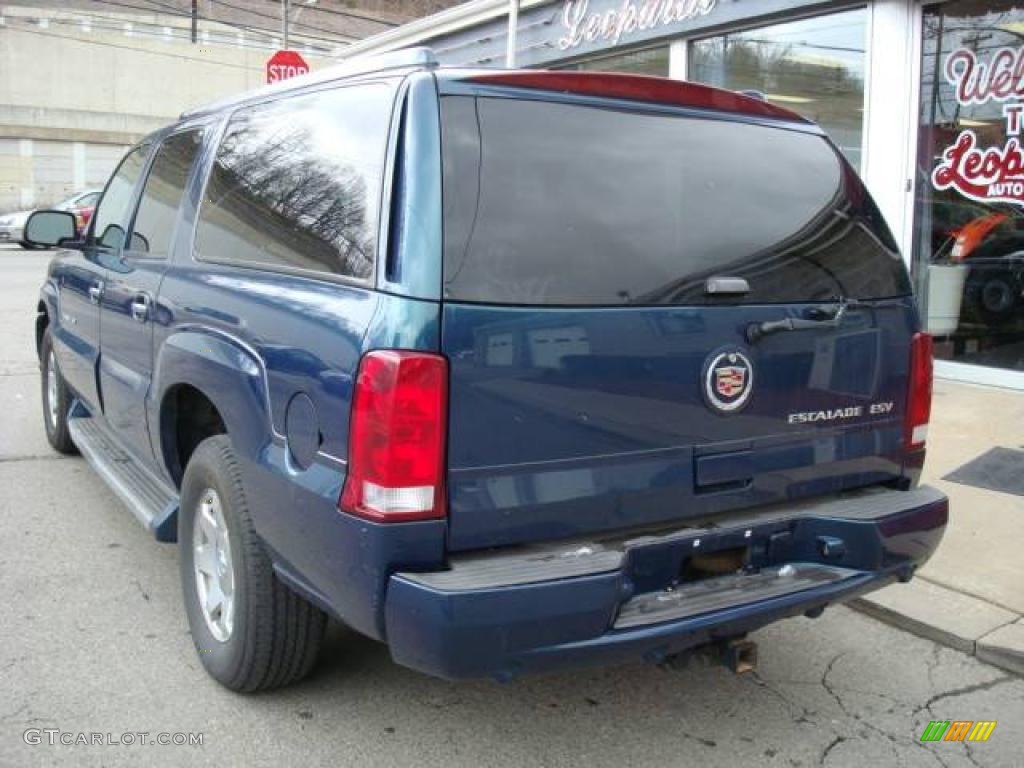 2005 Escalade ESV AWD - Rip Tide Blue / Shale photo #2