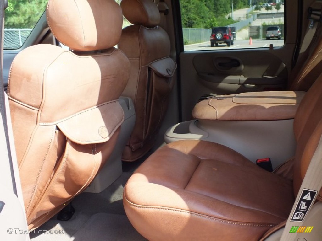 2001 F150 King Ranch SuperCrew 4x4 - Estate Green Metallic / Castano Brown Leather photo #4