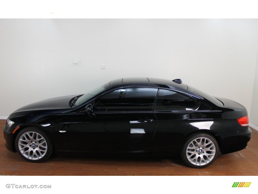 2010 3 Series 328i Coupe - Jet Black / Black photo #6
