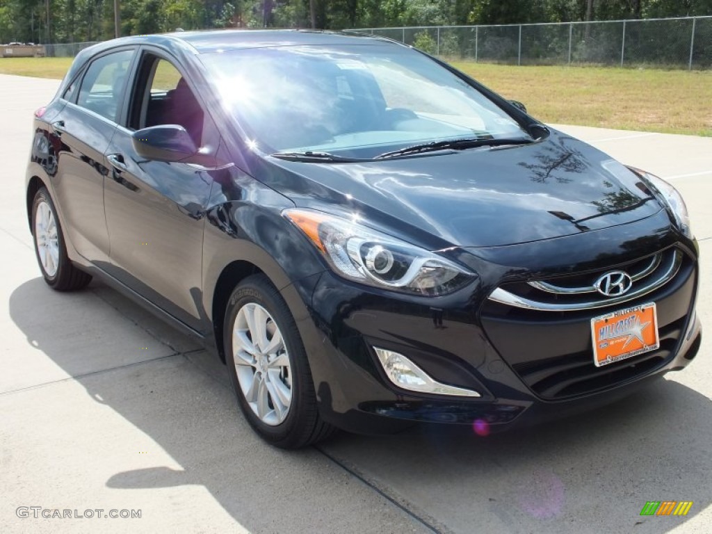2013 Elantra GT - Black Noir Pearl / Black photo #1