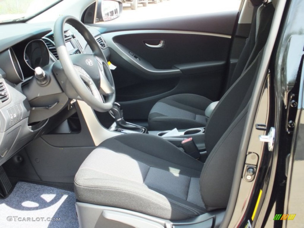 2013 Elantra GT - Black Noir Pearl / Black photo #3