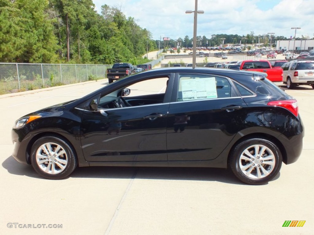 2013 Elantra GT - Black Noir Pearl / Black photo #8