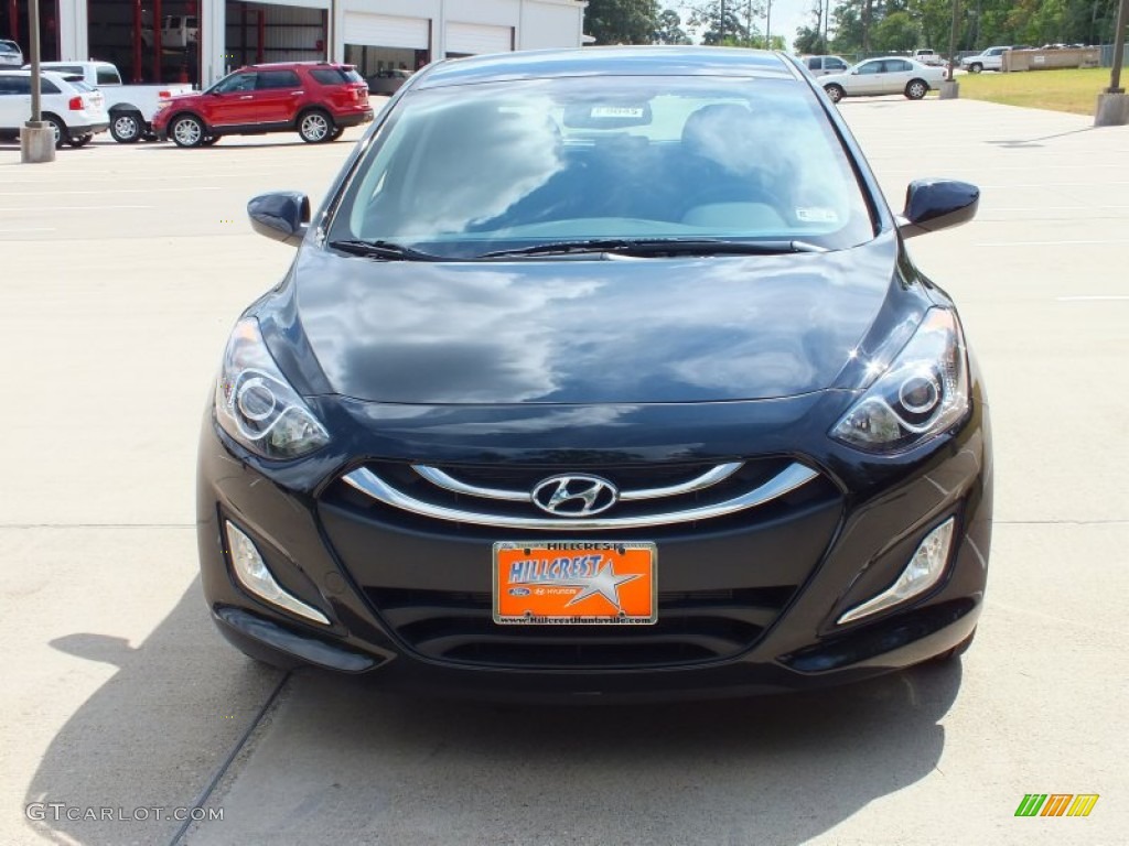 2013 Elantra GT - Black Noir Pearl / Black photo #10