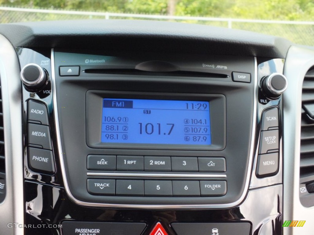 2013 Elantra GT - Black Noir Pearl / Black photo #14