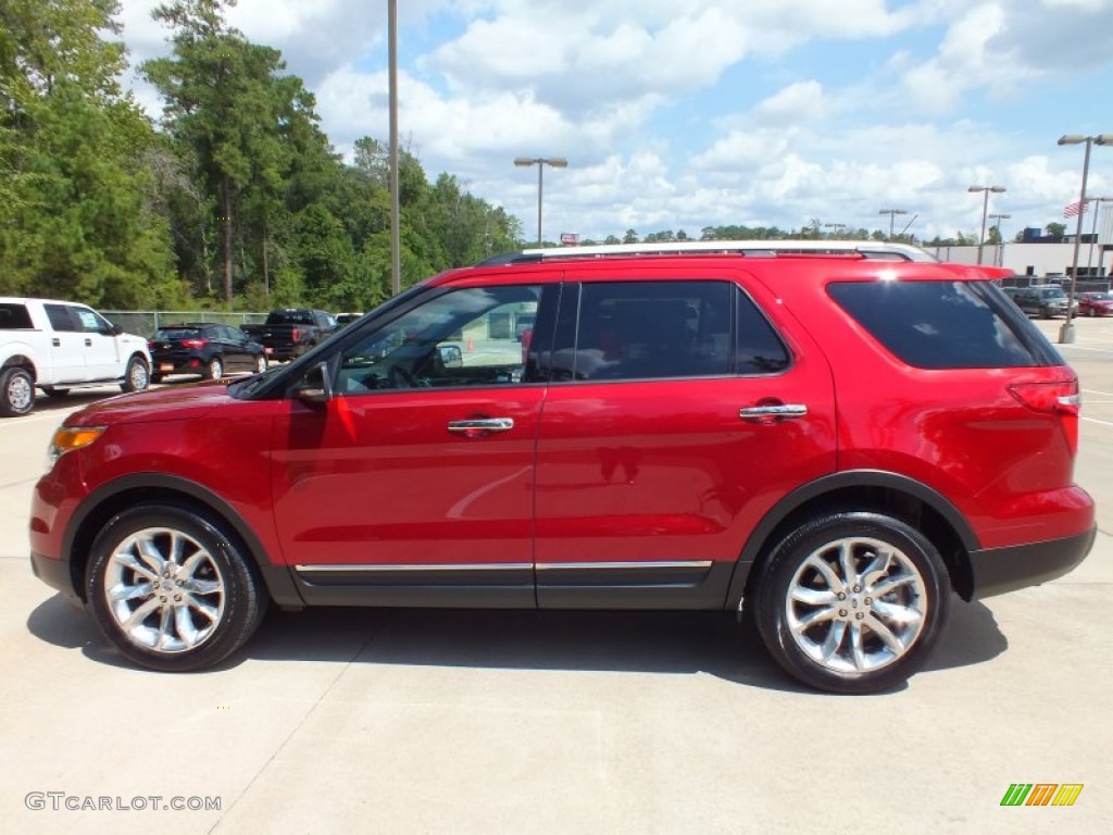 2013 Explorer XLT - Ruby Red Metallic / Medium Light Stone photo #8