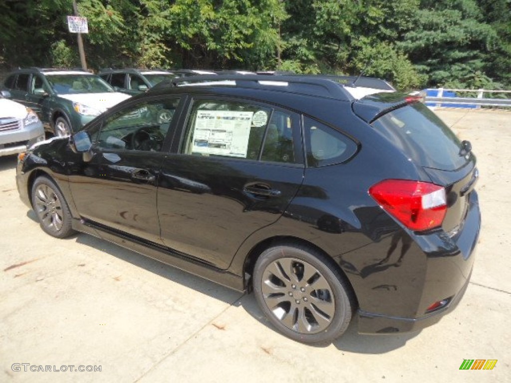 2012 Impreza 2.0i Sport Limited 5 Door - Obsidian Black Pearl / Ivory photo #2