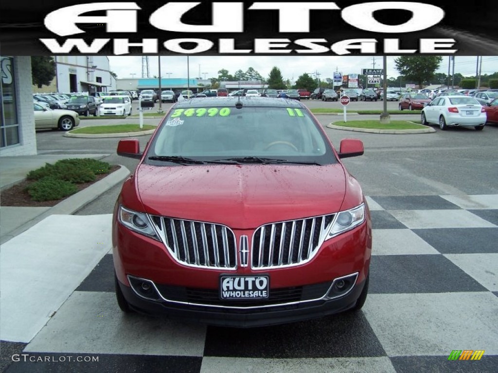 2011 MKX FWD - Red Candy Metallic / Medium Light Stone photo #2