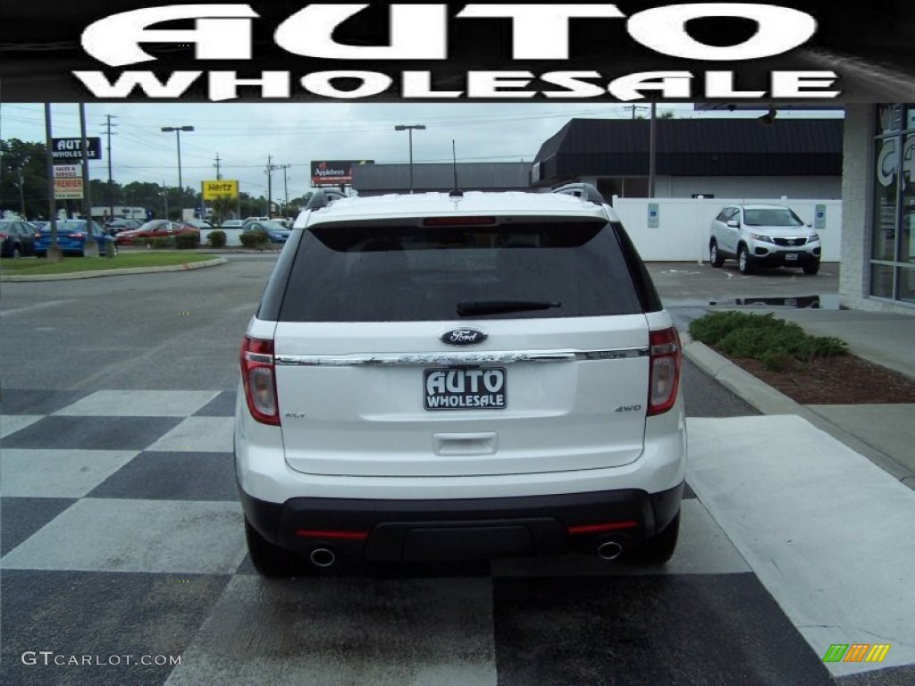 2012 Explorer XLT 4WD - White Suede / Medium Light Stone photo #3