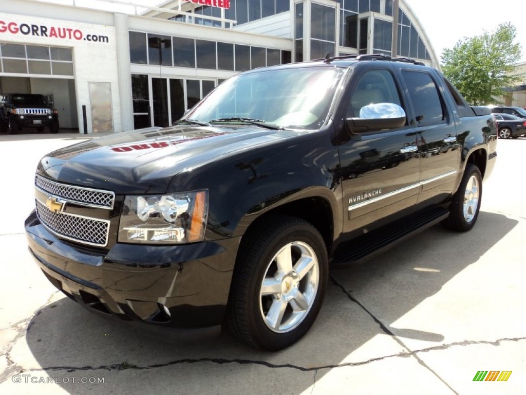 2010 Avalanche LTZ 4x4 - Black / Dark Cashmere/Light Cashmere photo #1