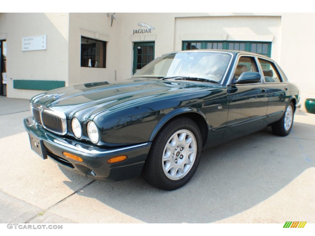 British Racing Green Jaguar XJ