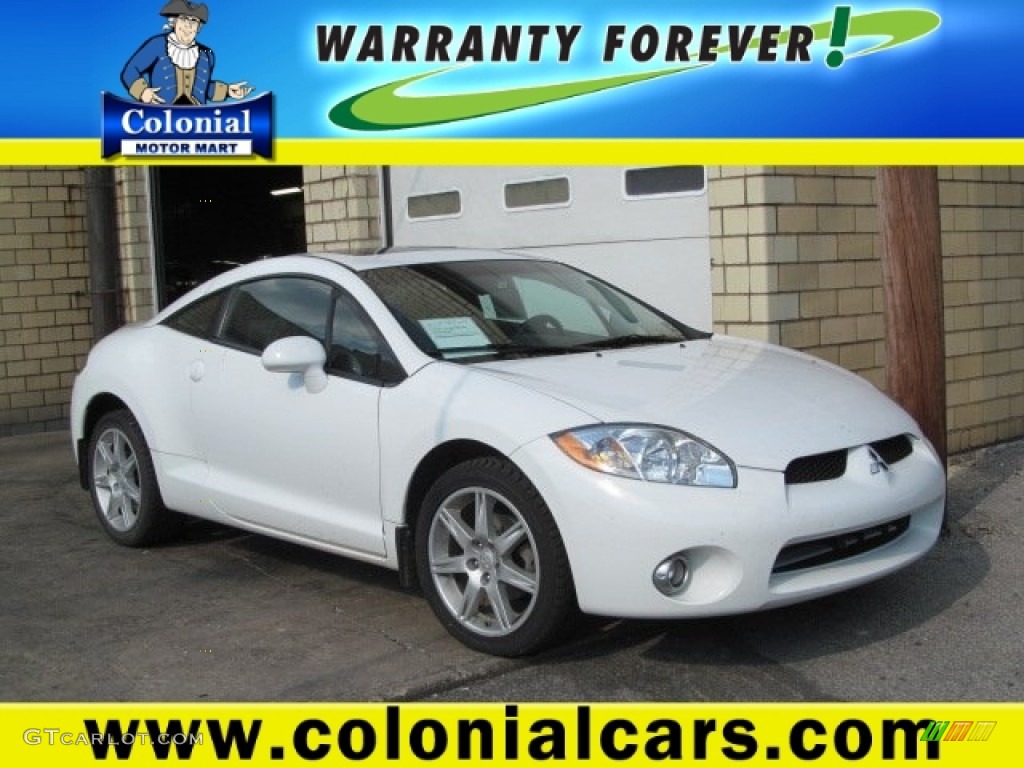2008 Eclipse GT Coupe - Northstar White / Dark Charcoal photo #1
