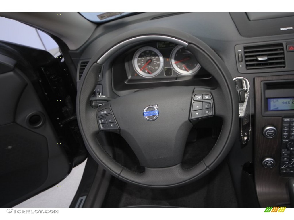 2013 Volvo C70 T5 Off Black Steering Wheel Photo #69800476