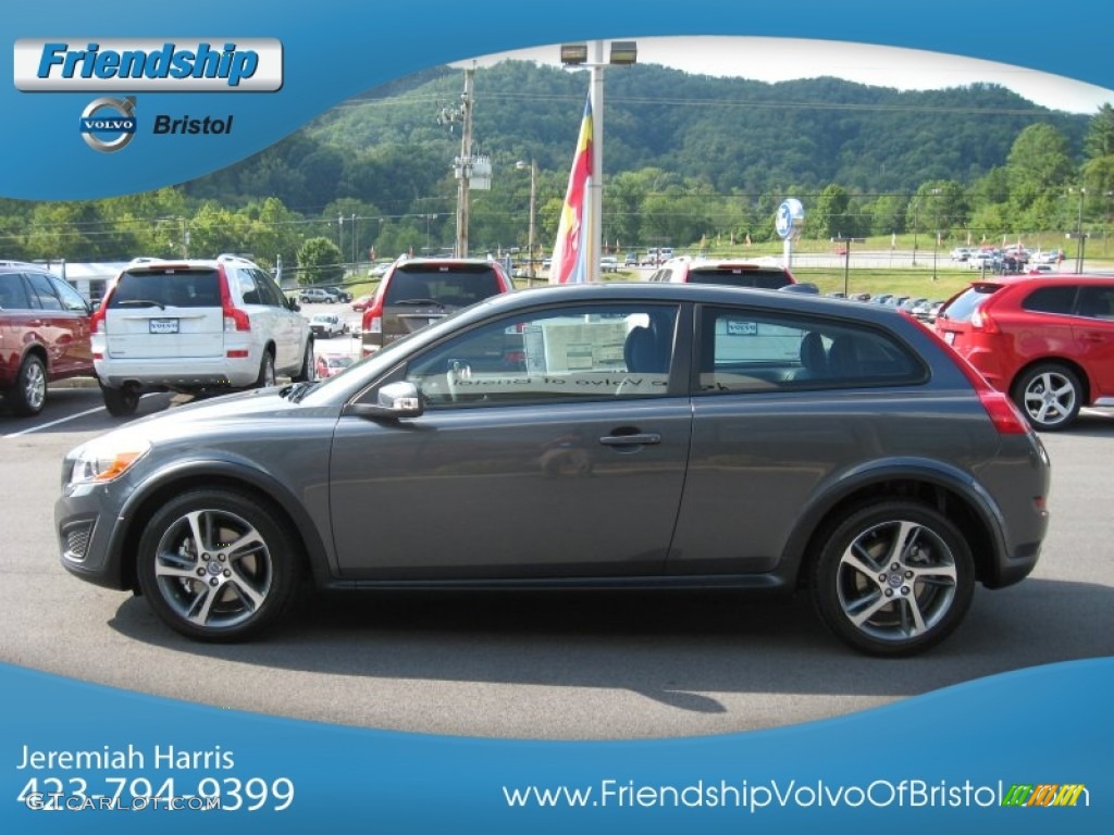 2013 C30 T5 - Titanium Grey Metallic / Off Black photo #2
