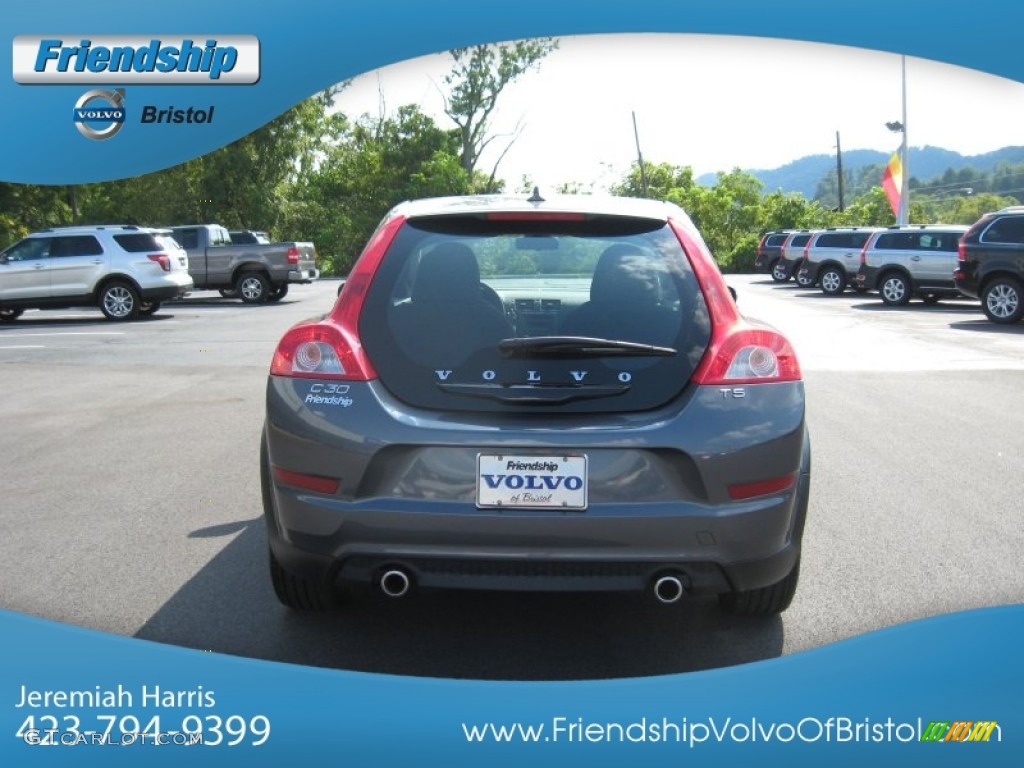 2013 C30 T5 - Titanium Grey Metallic / Off Black photo #8
