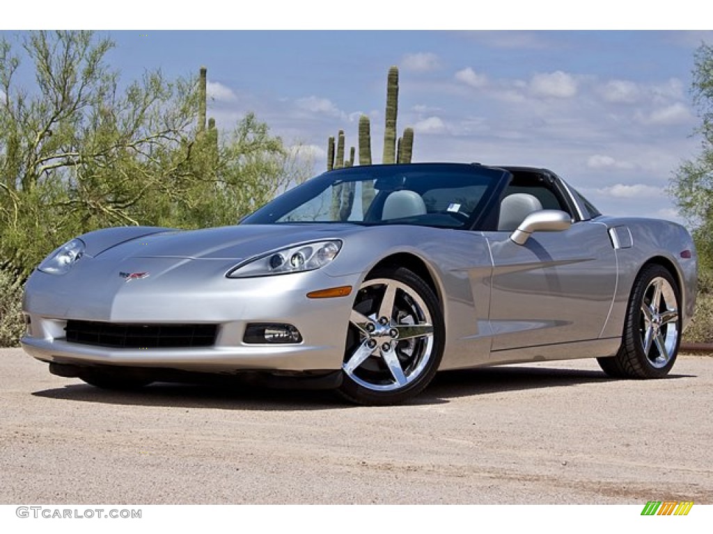 2005 Corvette Coupe - Machine Silver / Steel Grey photo #1