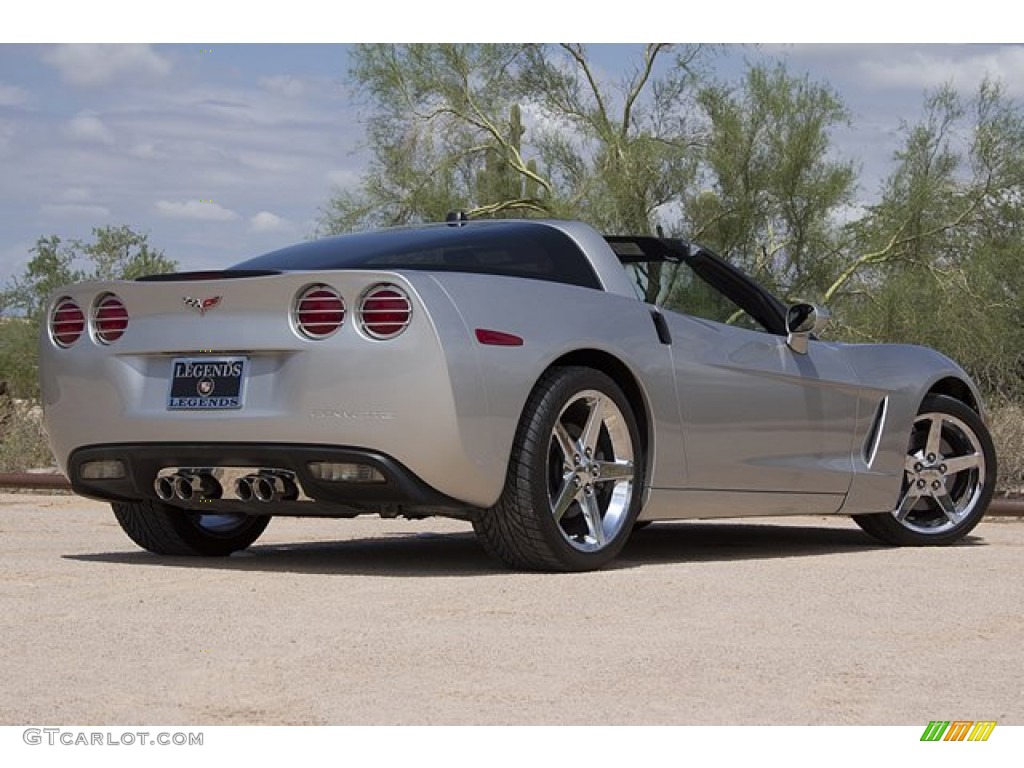 2005 Corvette Coupe - Machine Silver / Steel Grey photo #9