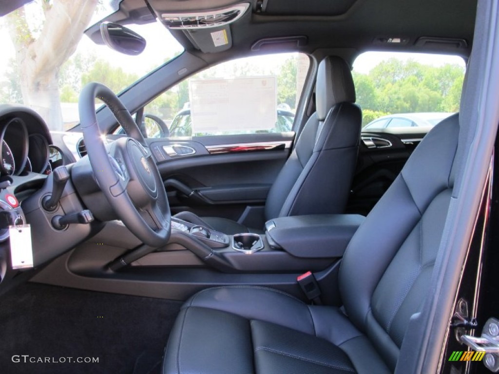 Black Interior 2013 Porsche Cayenne Diesel Photo #69801265