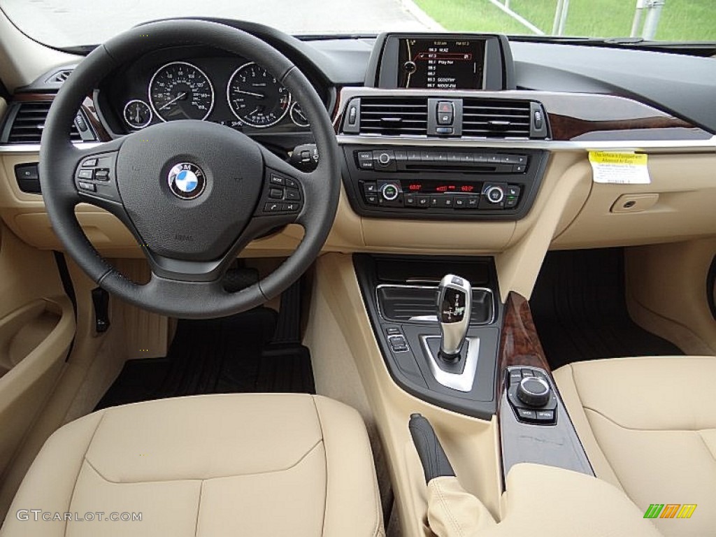 2013 3 Series 328i Sedan - Jet Black / Venetian Beige photo #2