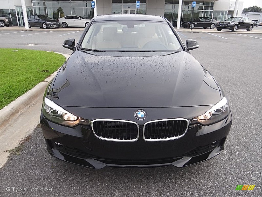 2013 3 Series 328i Sedan - Jet Black / Venetian Beige photo #3