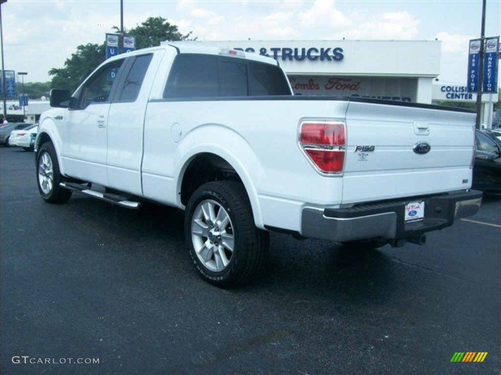 2010 F150 Lariat SuperCab - Oxford White / Tan photo #5