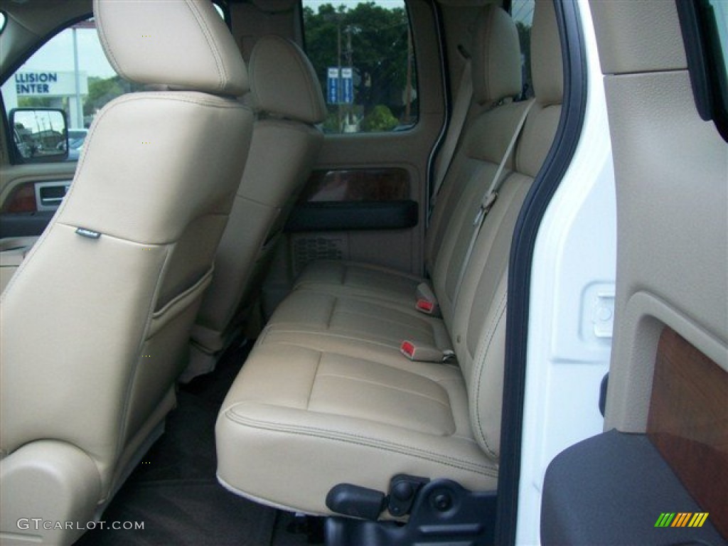 2010 F150 Lariat SuperCab - Oxford White / Tan photo #10