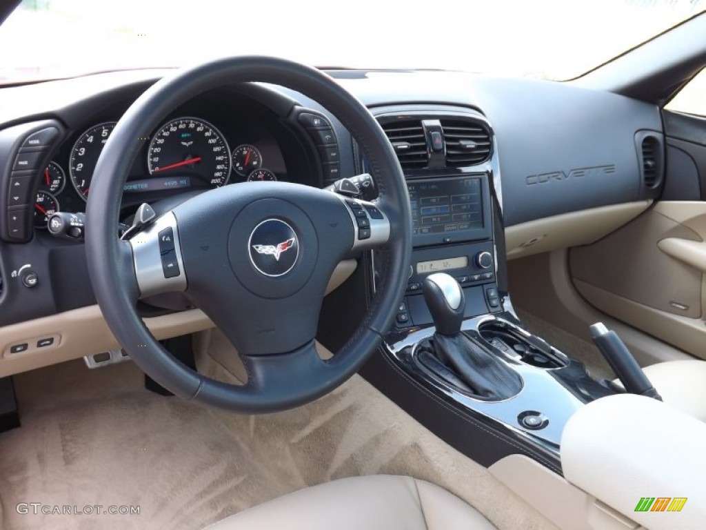 2010 Chevrolet Corvette Grand Sport Coupe Cashmere Dashboard Photo #69802238