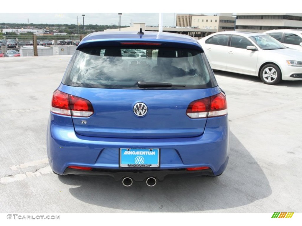 2013 Golf R 4 Door 4Motion - Rising Blue Metallic / Titan Black photo #7