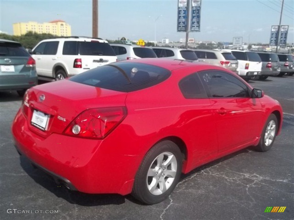 2009 Altima 2.5 S Coupe - Code Red Metallic / Charcoal photo #3