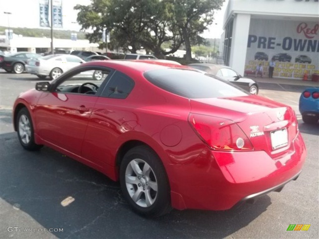 2009 Altima 2.5 S Coupe - Code Red Metallic / Charcoal photo #5
