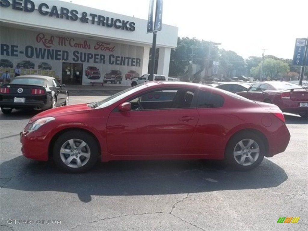 2009 Altima 2.5 S Coupe - Code Red Metallic / Charcoal photo #6
