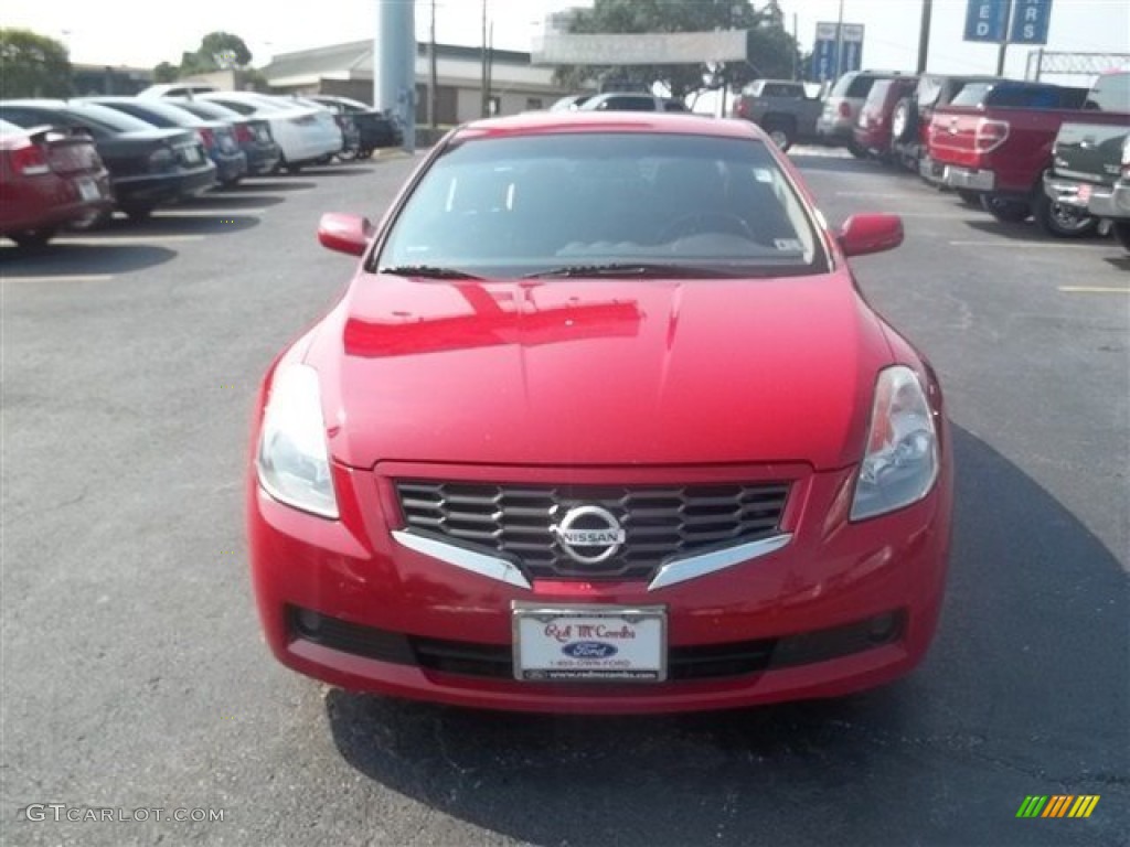 2009 Altima 2.5 S Coupe - Code Red Metallic / Charcoal photo #8