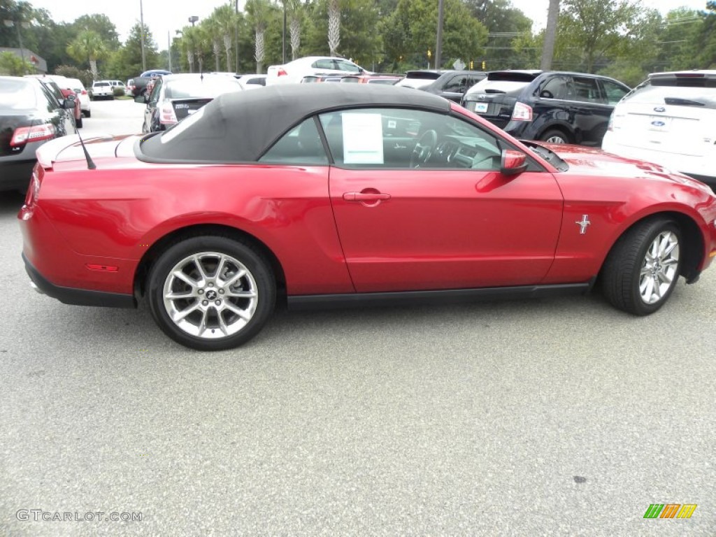 2011 Mustang V6 Premium Convertible - Red Candy Metallic / Charcoal Black photo #8