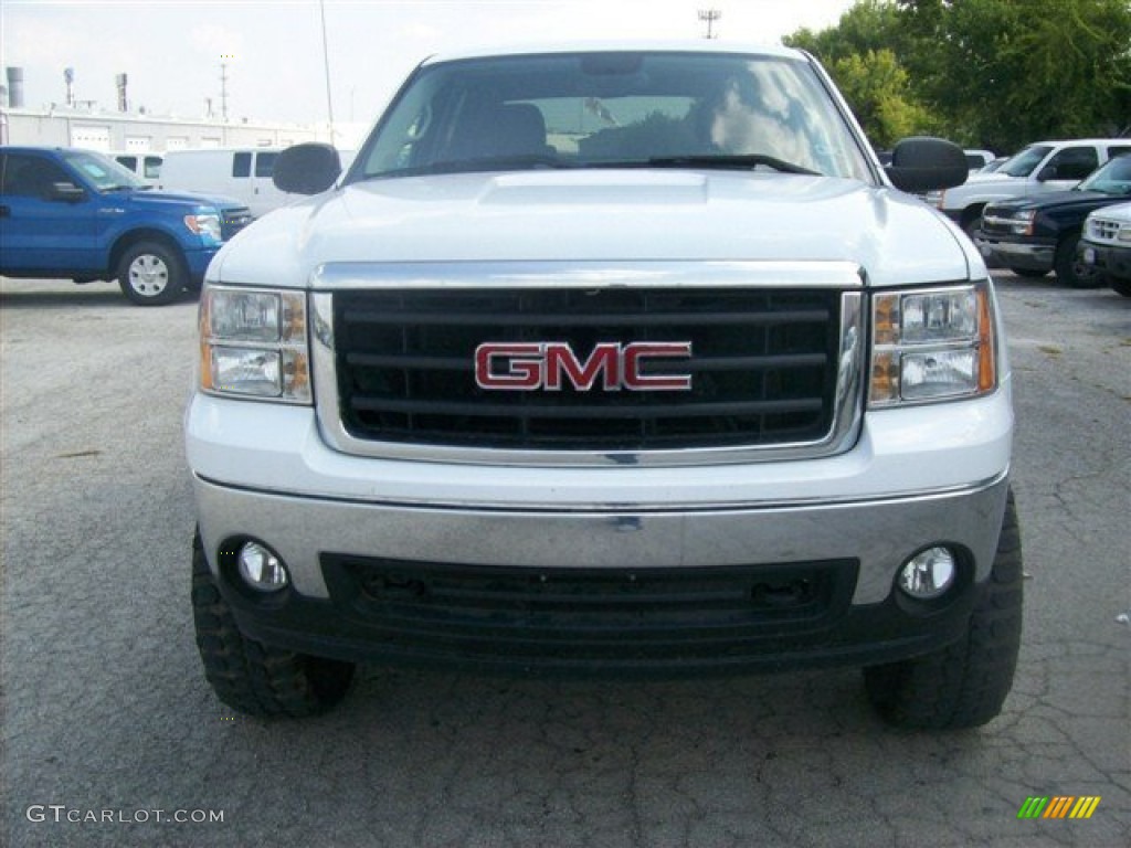 2008 Sierra 1500 SLE Crew Cab 4x4 - Summit White / Ebony photo #8