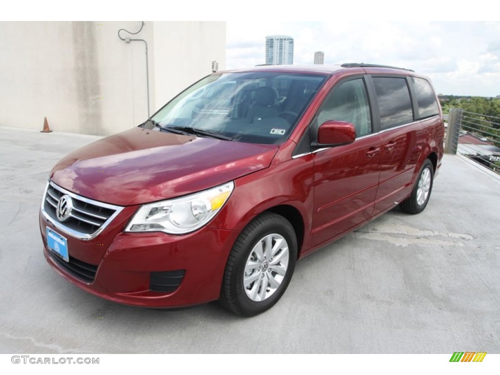 2012 Routan SE - Deep Claret Red Metallic / Aero Gray photo #3