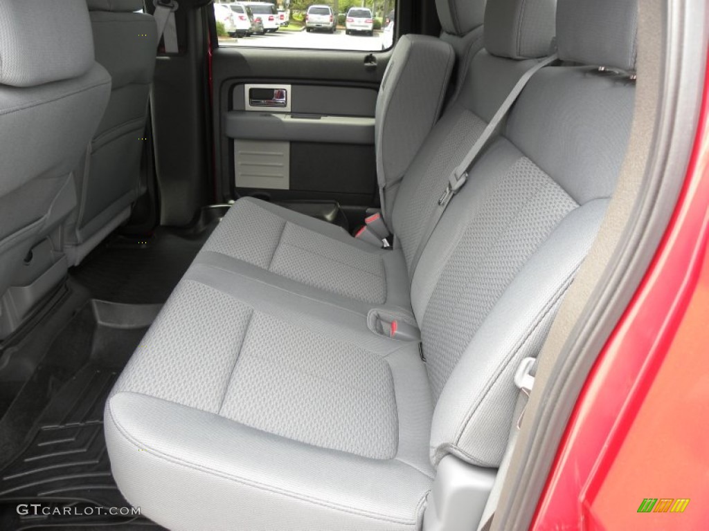 Steel Gray Interior 2011 Ford F150 XLT SuperCrew Photo #69804811
