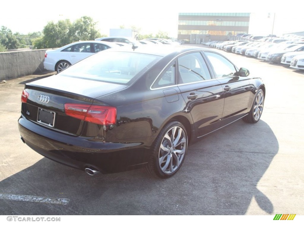 2013 A6 2.0T Sedan - Brilliant Black / Velvet Beige photo #8