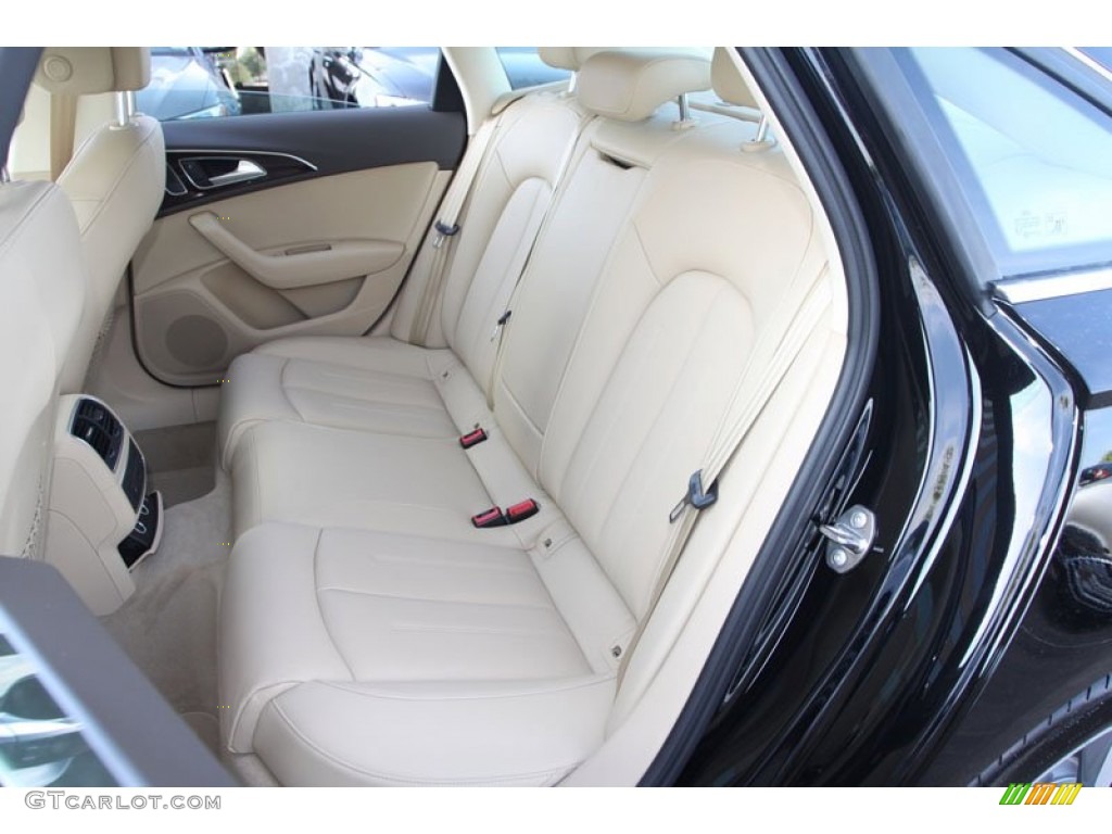 2013 A6 2.0T Sedan - Brilliant Black / Velvet Beige photo #13