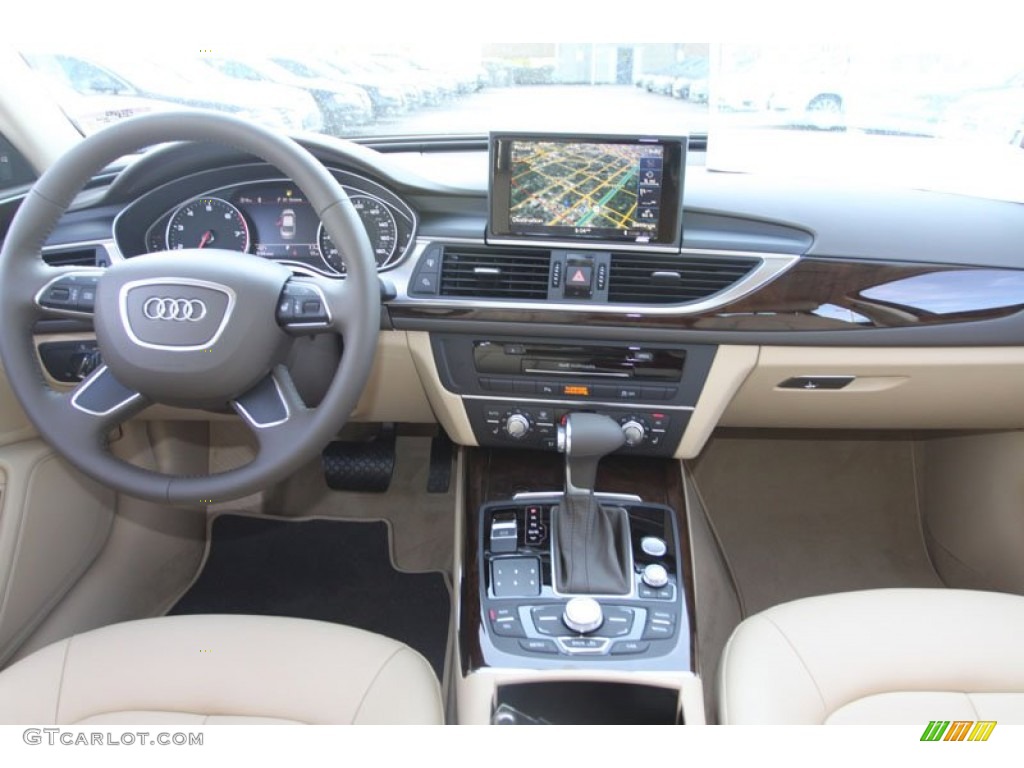 2013 A6 2.0T Sedan - Brilliant Black / Velvet Beige photo #15