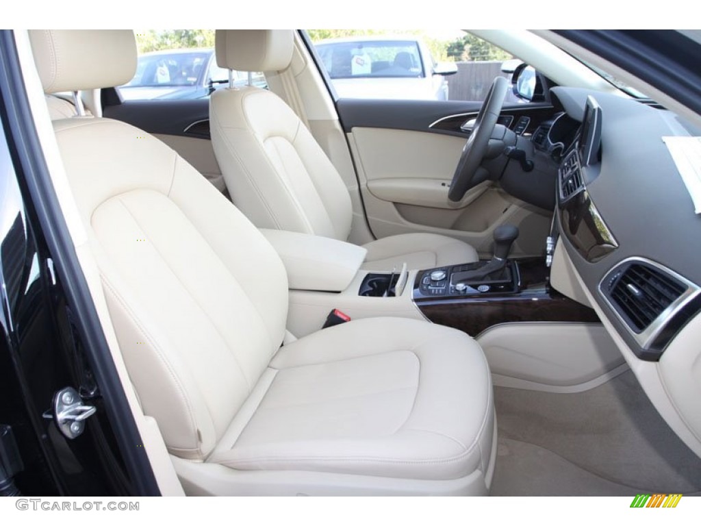 2013 A6 2.0T Sedan - Brilliant Black / Velvet Beige photo #23
