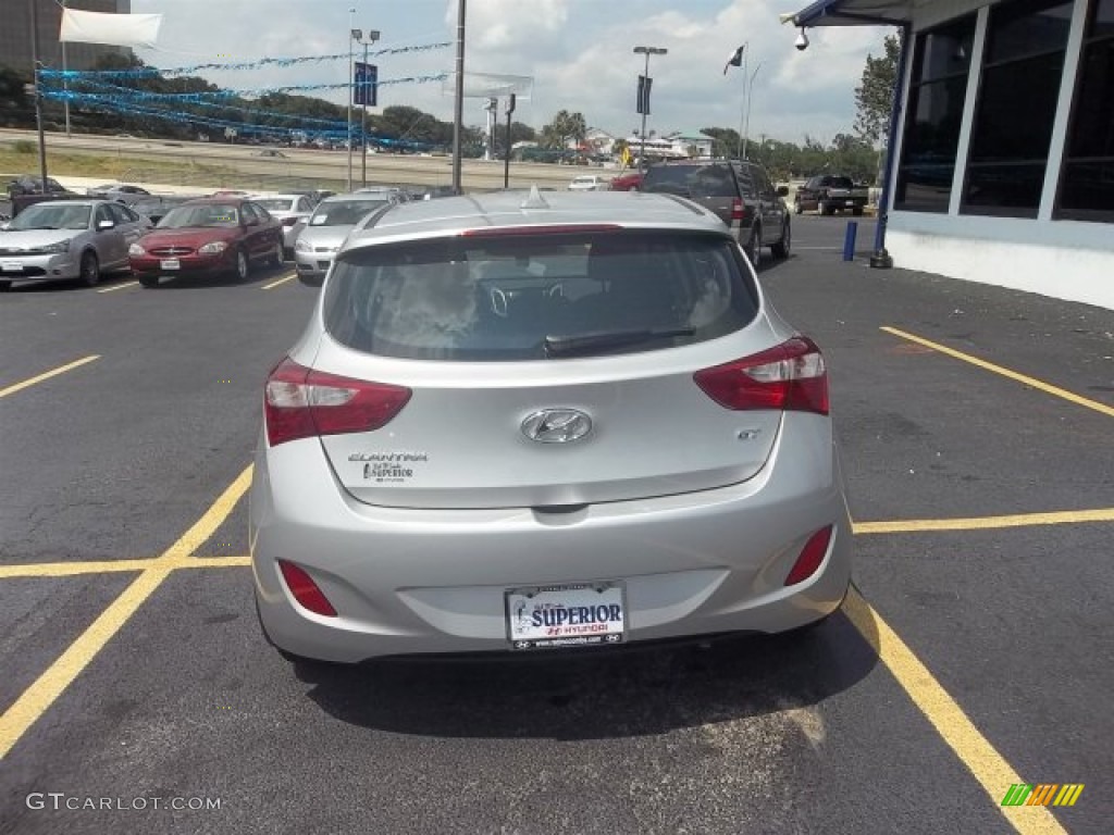 2013 Elantra GT - Shimmering Air Silver / Black photo #3