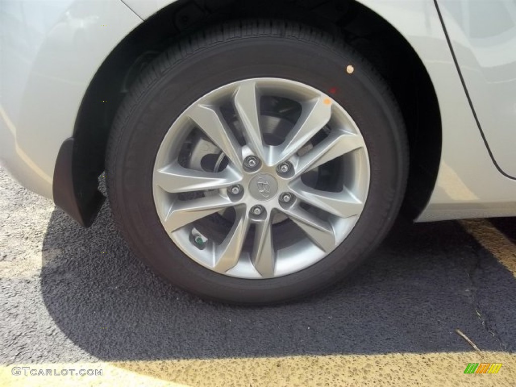 2013 Elantra GT - Shimmering Air Silver / Black photo #7