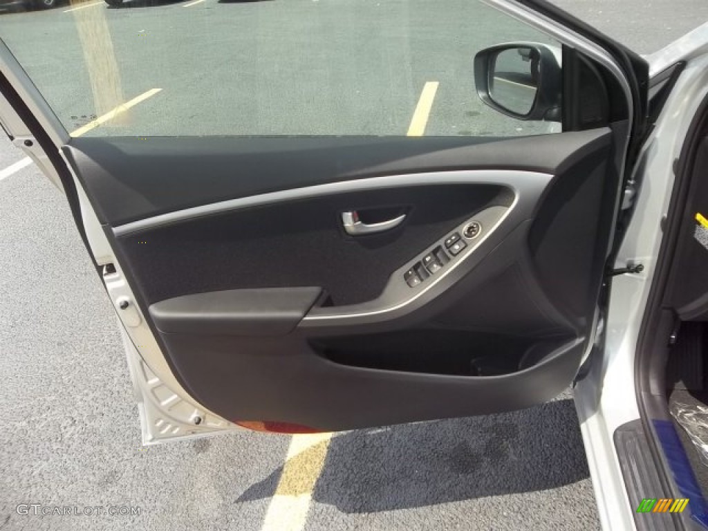 2013 Elantra GT - Shimmering Air Silver / Black photo #9