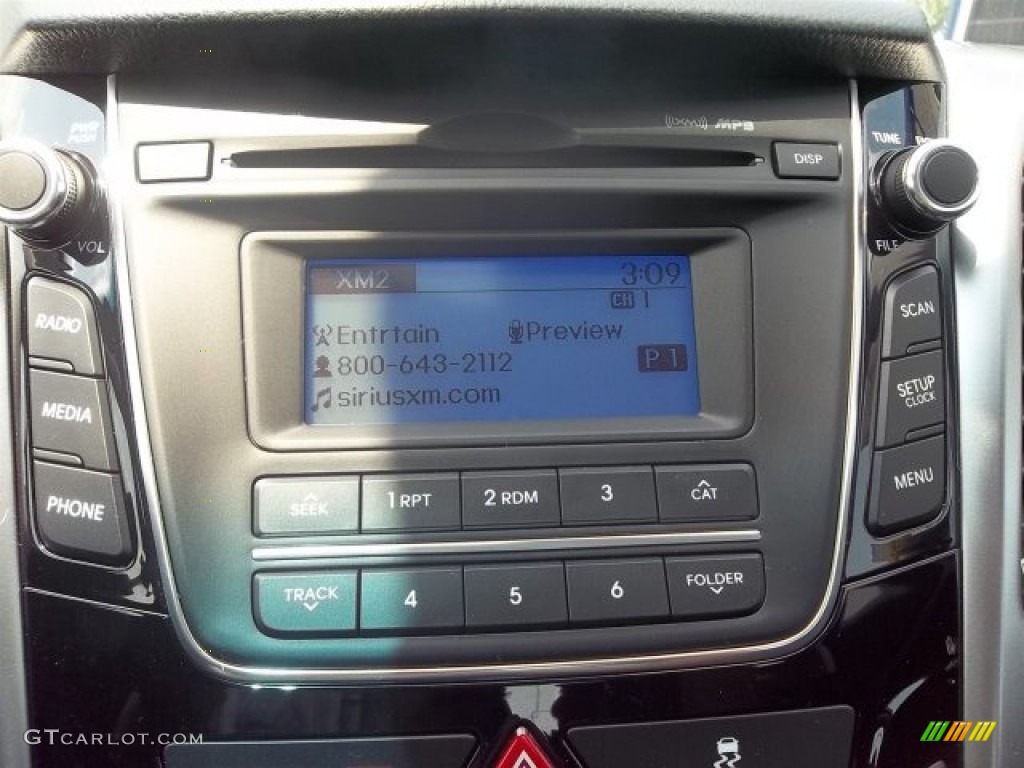 2013 Elantra GT - Shimmering Air Silver / Black photo #13
