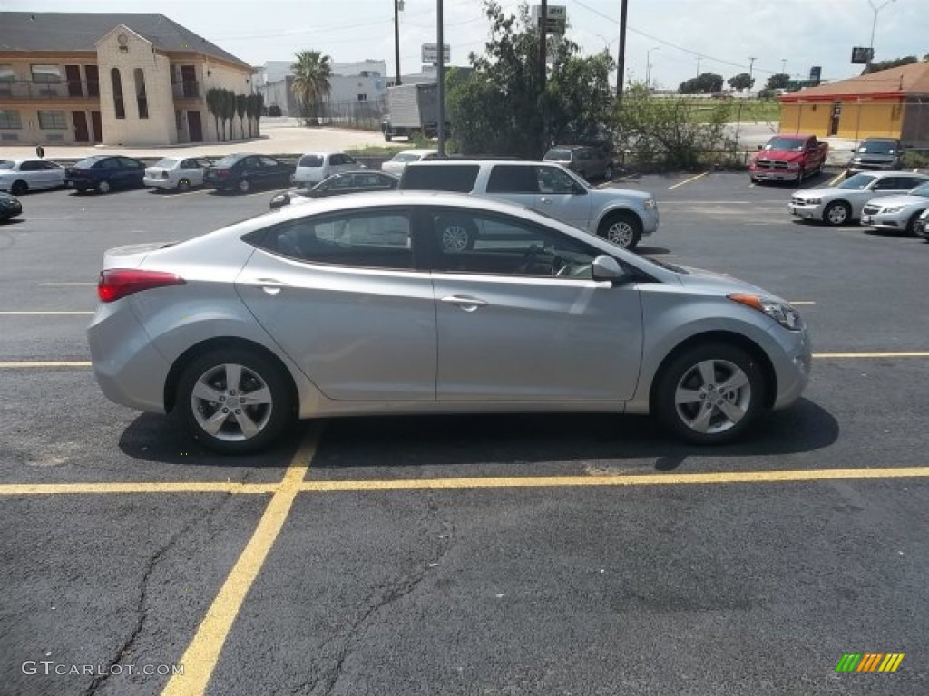 2013 Elantra GLS - Shimmering Air Silver / Gray photo #4