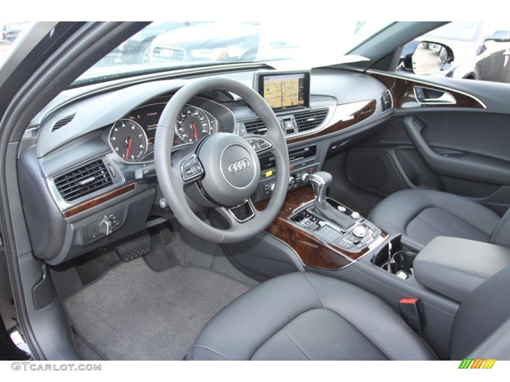 Black Interior 2013 Audi A6 3.0T quattro Sedan Photo #69805384