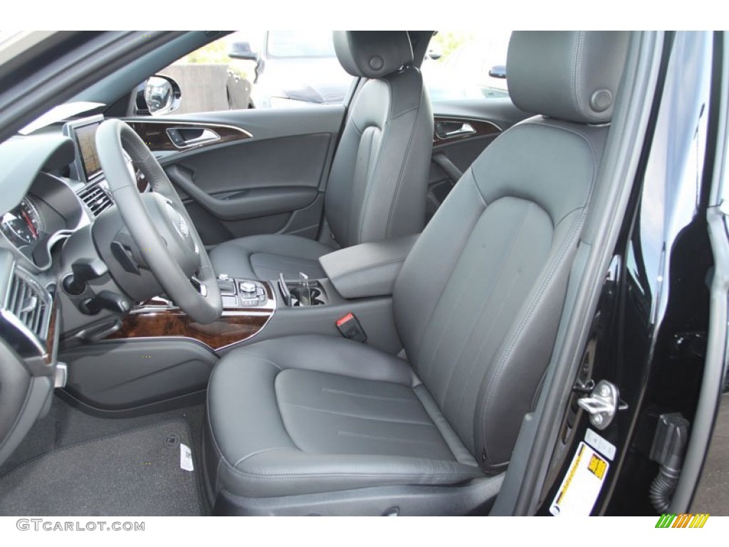 Black Interior 2013 Audi A6 3.0T quattro Sedan Photo #69805390