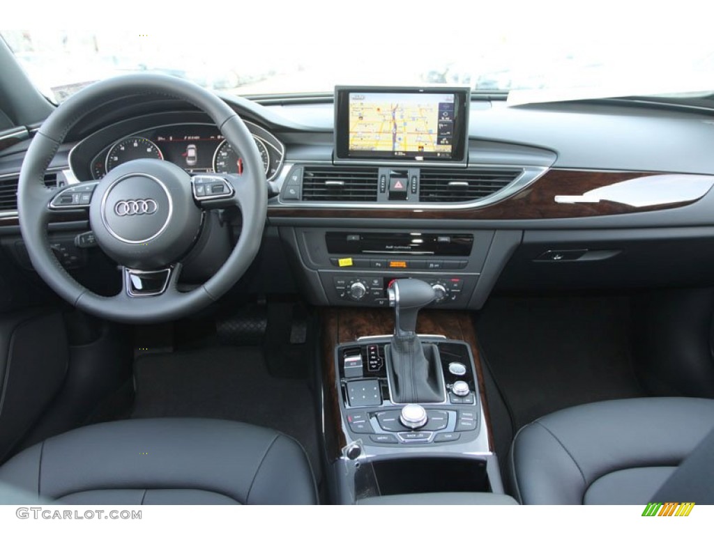 2013 Audi A6 3.0T quattro Sedan Black Dashboard Photo #69805417