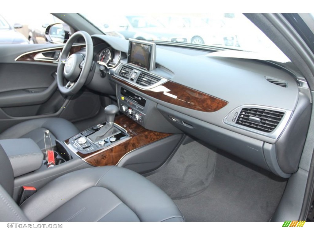 2013 Audi A6 3.0T quattro Sedan Black Dashboard Photo #69805498