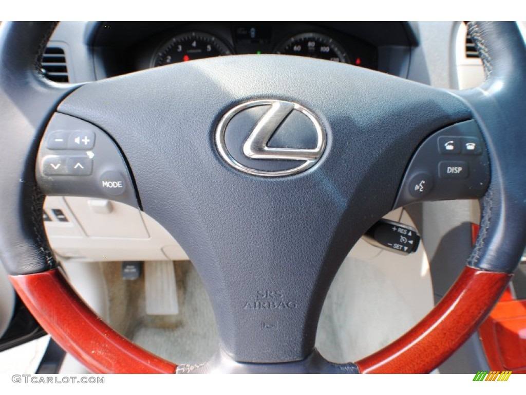 2007 Lexus ES 350 Light Gray Steering Wheel Photo #69806905