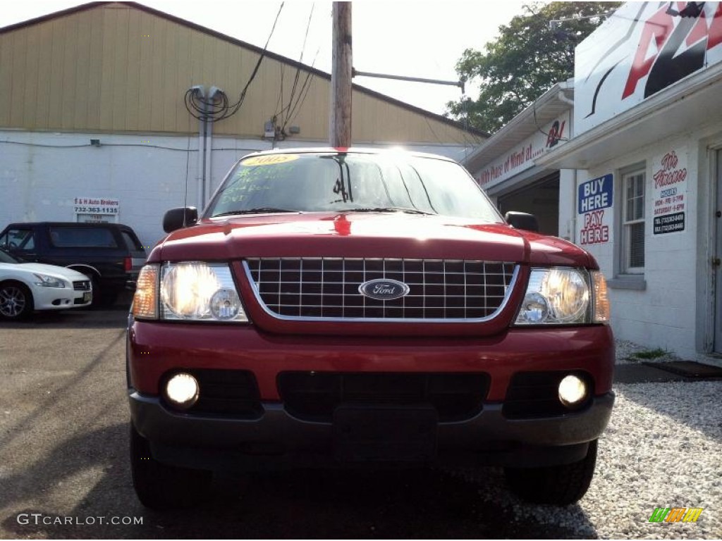 2005 Explorer XLT 4x4 - Redfire Metallic / Graphite photo #2